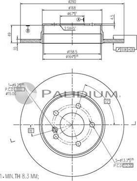 Ashuki P331-061 - Bremžu diski autospares.lv