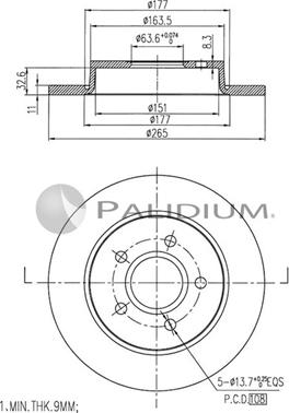 Ashuki P331-033 - Bremžu diski autospares.lv