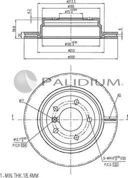 Ashuki P331-028 - Bremžu diski autospares.lv