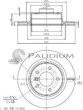 Ashuki P331-075 - Bremžu diski autospares.lv