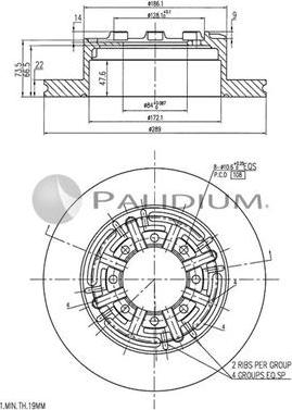 Ashuki P331-076 - Bremžu diski www.autospares.lv