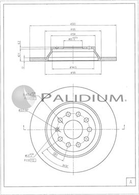 Ashuki P331-135 - Bremžu diski www.autospares.lv