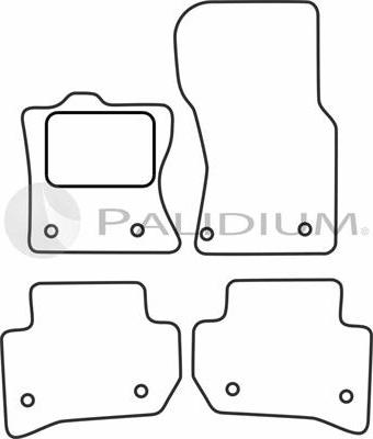 Ashuki PAL18-0709 - Paklājiņu komplekts www.autospares.lv