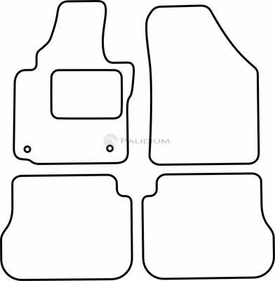 Ashuki PAL18-1786 - Paklājiņu komplekts autospares.lv