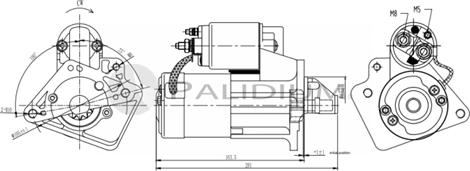 Ashuki PAL17-1009 - Starteris www.autospares.lv