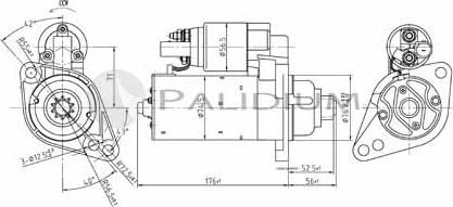 Ashuki PAL17-1006 - Starteris autospares.lv