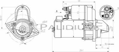 Ashuki PAL17-1003 - Starteris autospares.lv