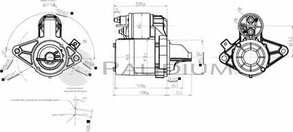 Ashuki PAL17-1002 - Starteris autospares.lv