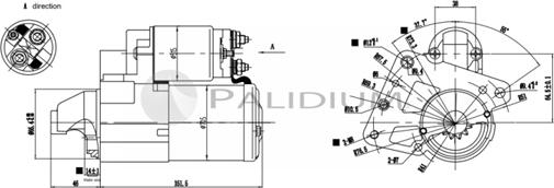 Ashuki PAL17-1014 - Starteris autospares.lv