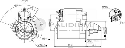 Ashuki PAL17-1011 - Starter www.autospares.lv