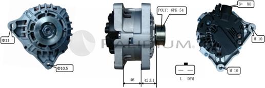 Ashuki PAL17-2010 - Alternator www.autospares.lv