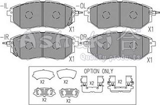 Ashuki S011-58 - Bremžu uzliku kompl., Disku bremzes www.autospares.lv