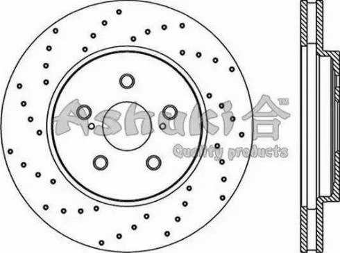 Ashuki T603-22 - Тормозной диск www.autospares.lv