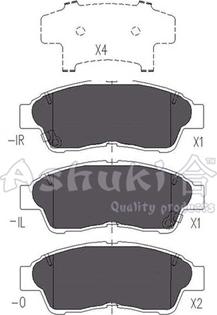 Ashuki T112-15 - Brake Pad Set, disc brake www.autospares.lv