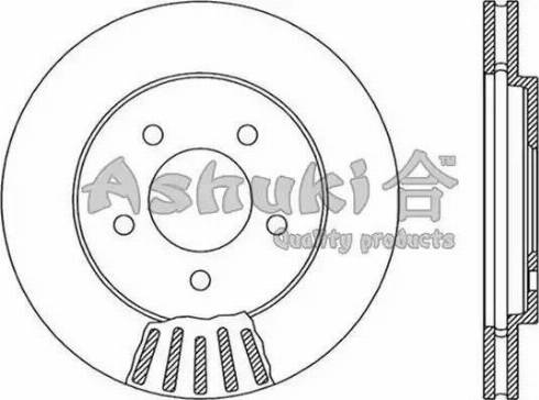 Ashuki US104303 - Bremžu diski autospares.lv