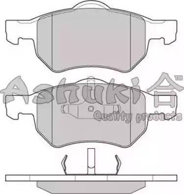 Ashuki US104204 - Brake Pad Set, disc brake www.autospares.lv