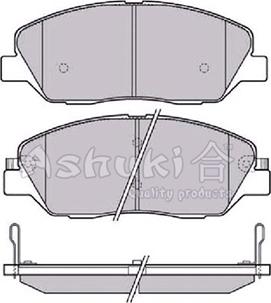 Ashuki Y025-02 - Bremžu uzliku kompl., Disku bremzes autospares.lv