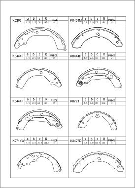 Asimco K0202 - Brake Shoe Set www.autospares.lv