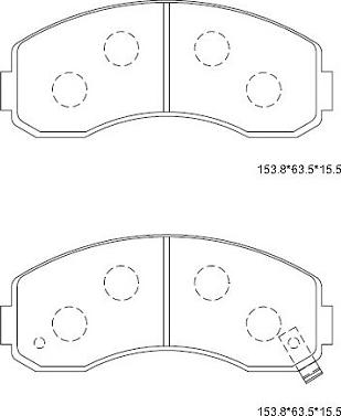 Asimco KD9620 - Bremžu uzliku kompl., Disku bremzes www.autospares.lv