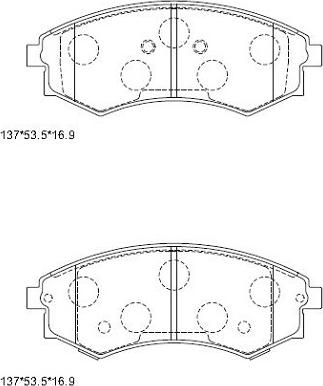 Asimco KD9750 - Bremžu uzliku kompl., Disku bremzes www.autospares.lv