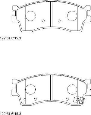 Asimco KD9757 - Bremžu uzliku kompl., Disku bremzes autospares.lv