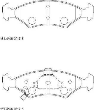 Asimco KD9730 - Bremžu uzliku kompl., Disku bremzes autospares.lv