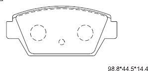 Asimco KD4710 - Brake Pad Set, disc brake www.autospares.lv