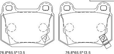 Asimco KD4711 - Brake Pad Set, disc brake www.autospares.lv