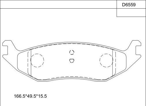 Asimco KD6559 - Bremžu uzliku kompl., Disku bremzes www.autospares.lv