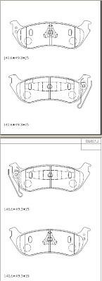 Asimco KD6017 - Тормозные колодки, дисковые, комплект www.autospares.lv