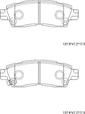 Asimco KD6343 - Bremžu uzliku kompl., Disku bremzes www.autospares.lv