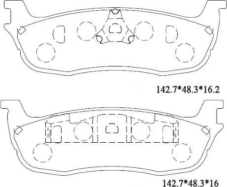 Asimco KD6308 - Bremžu uzliku kompl., Disku bremzes www.autospares.lv