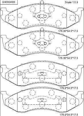 Asimco KD6202 - Bremžu uzliku kompl., Disku bremzes www.autospares.lv