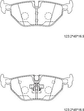 Asimco KD6793 - Bremžu uzliku kompl., Disku bremzes autospares.lv