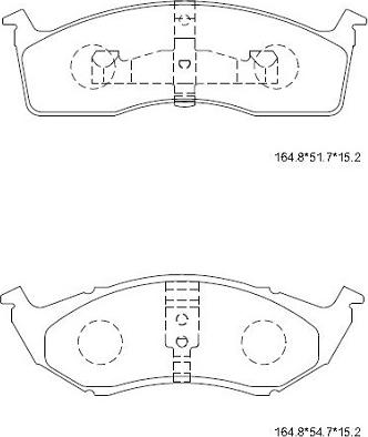 Asimco KD6751 - Bremžu uzliku kompl., Disku bremzes autospares.lv