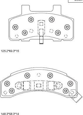 Asimco KD6733 - Bremžu uzliku kompl., Disku bremzes www.autospares.lv