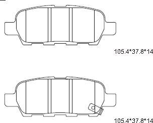 Asimco KD1751 - Bremžu uzliku kompl., Disku bremzes www.autospares.lv