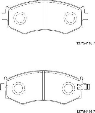 Asimco KD1765 - Bremžu uzliku kompl., Disku bremzes autospares.lv