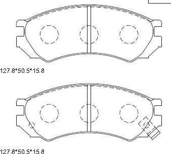 BENDIX 571443 - Bremžu uzliku kompl., Disku bremzes autospares.lv