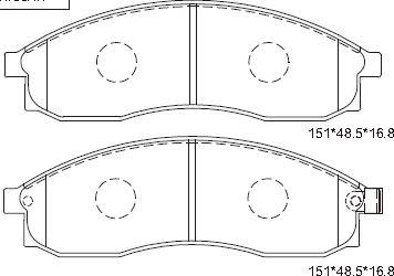 HELLA T3078 - Bremžu uzliku kompl., Disku bremzes www.autospares.lv