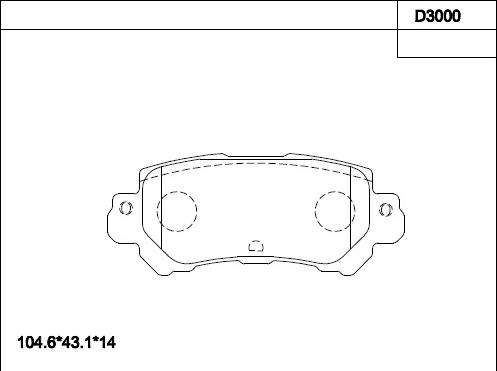 Asimco KD3000 - Brake Pad Set, disc brake www.autospares.lv