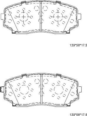 Asimco KD3740 - Brake Pad Set, disc brake www.autospares.lv