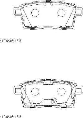 Asimco KD3741 - Brake Pad Set, disc brake www.autospares.lv