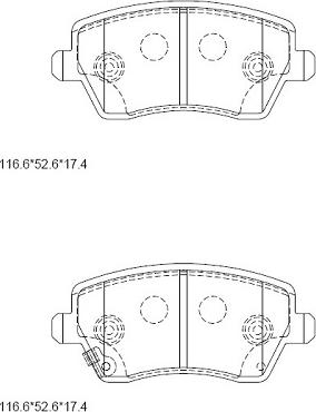 Asimco KD3766 - Bremžu uzliku kompl., Disku bremzes www.autospares.lv