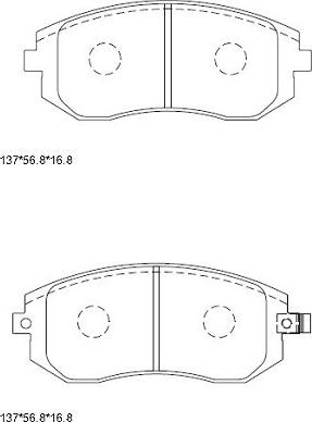 Asimco KD3704 - Bremžu uzliku kompl., Disku bremzes autospares.lv