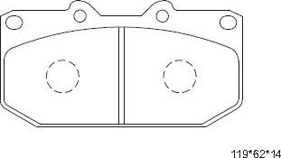 Asimco KD3703 - Bremžu uzliku kompl., Disku bremzes www.autospares.lv