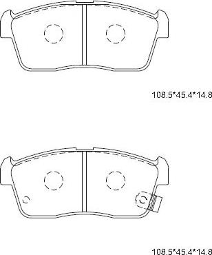 HELLA 8DB 355 015-811 - Bremžu uzliku kompl., Disku bremzes www.autospares.lv