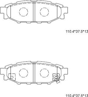 Asimco KD3722 - Bremžu uzliku kompl., Disku bremzes www.autospares.lv