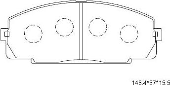 Asimco KD2605 - Brake Pad Set, disc brake www.autospares.lv