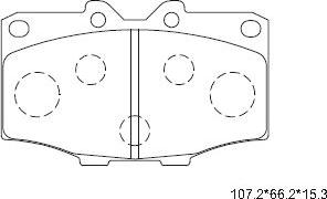 Asimco KD2259 - Brake Pad Set, disc brake www.autospares.lv